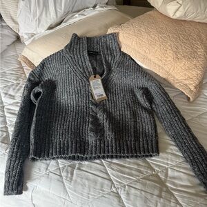 Prana Charcoal Women's Turtleneck Sweater